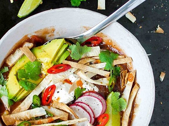 Spicy Chicken Tortilla Soup