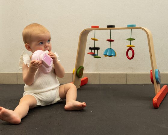Cute baby playing in The Studio creche
