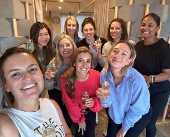 The Studio staff at a team celebration