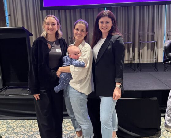 Studio staff at an external conference on Endometriosis management